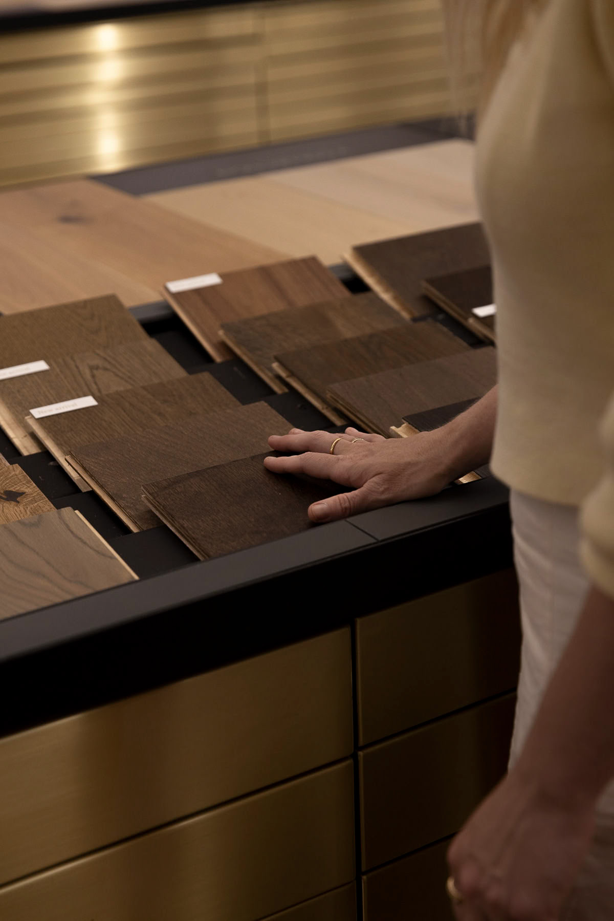 Material sample drawers